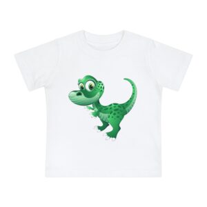 Baby T-Shirt — Cute Green Cartoon Dinosaur Toddler Tee