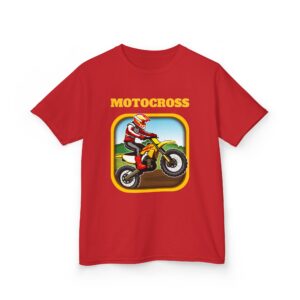 Motocross Kids T‑Shirt — Off‑Road Dirt Bike Graphic Tee for Boys