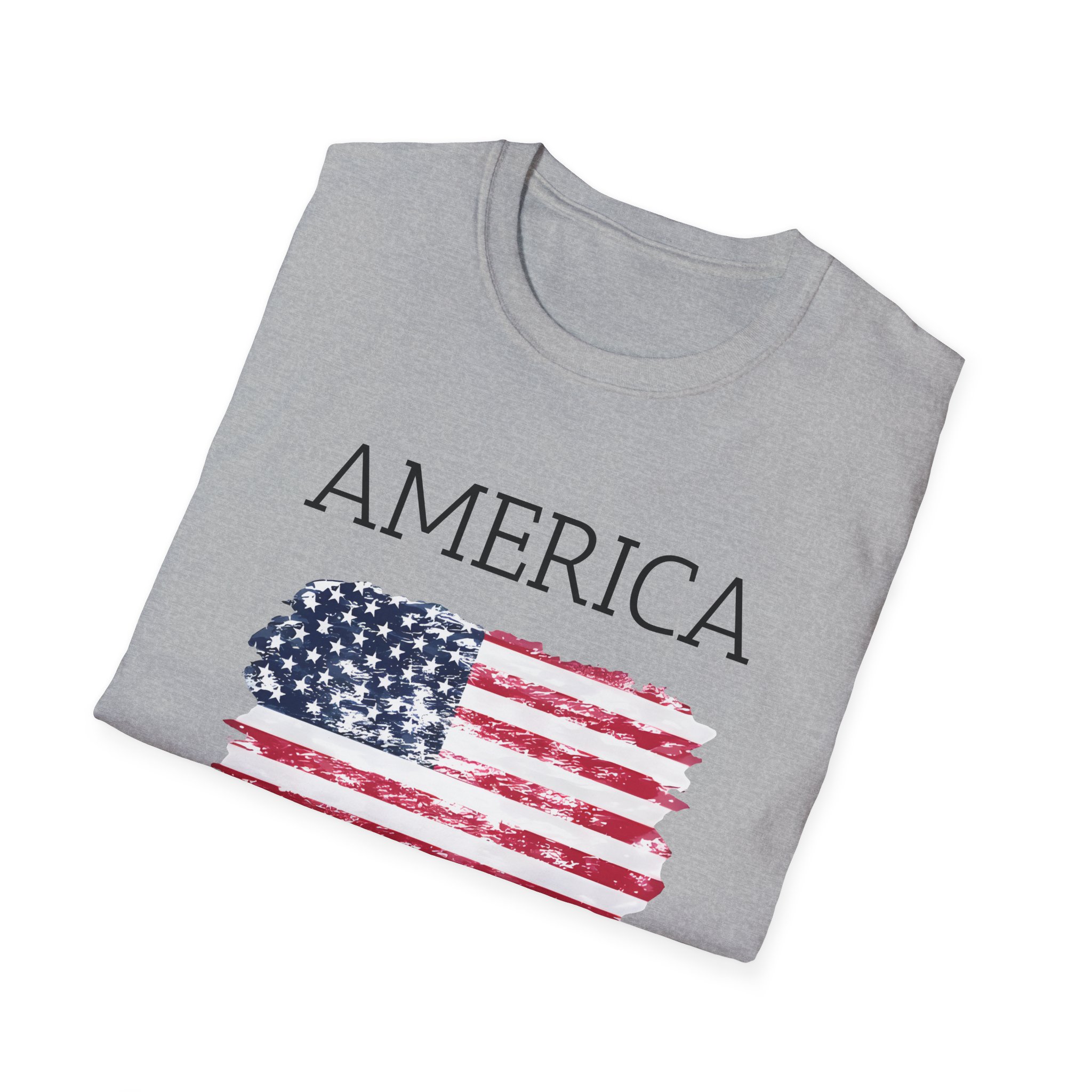 America T-Shirt — Distressed Flag Graphic Tee - Image 8
