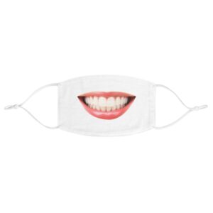 Smiling Teeth Face Mask — Funny Novelty Fabric Mask